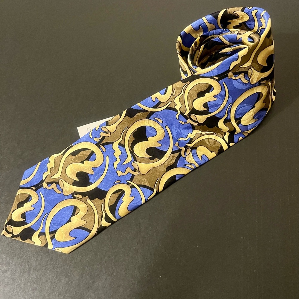 Grateful Dead Vibrant Blue and Gold Tie